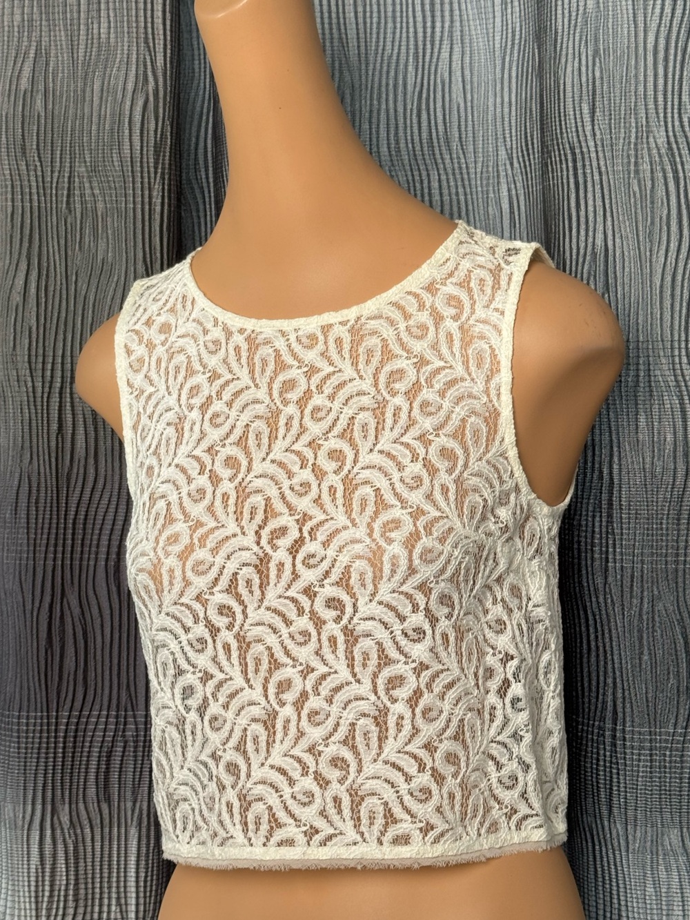 ❤️ RACHEL Rachel Roy White Lace Cropped Top Size 2  3For $15